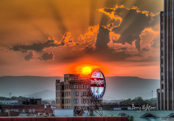 Spring Sun Kisses Dr. Pepper Sign By Terry Aldhizer